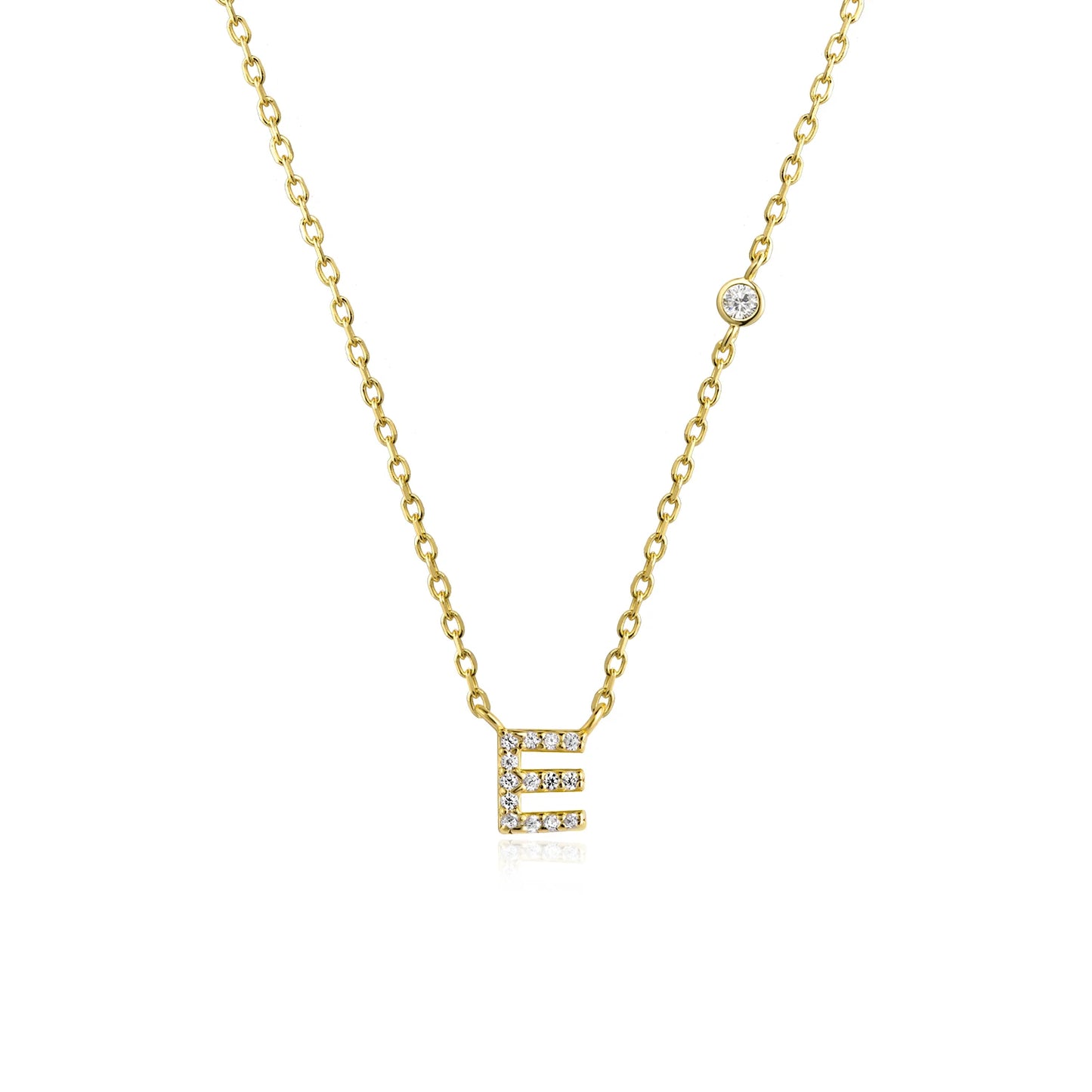 ANDYWEN 925 Sterling Silver Gold Small 26 Letters A- Z Zircon CZ Pendant Monogram Necklace Me 2020 Initial Alphabet M A Jewelry