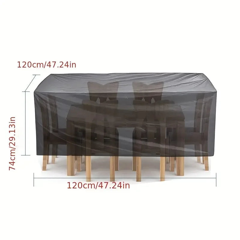 Patio Furniture Covers, Table and Chair Covers Waterproof, Dustproof, UV-Resistant 210D Oxford Fabric Protective Covers