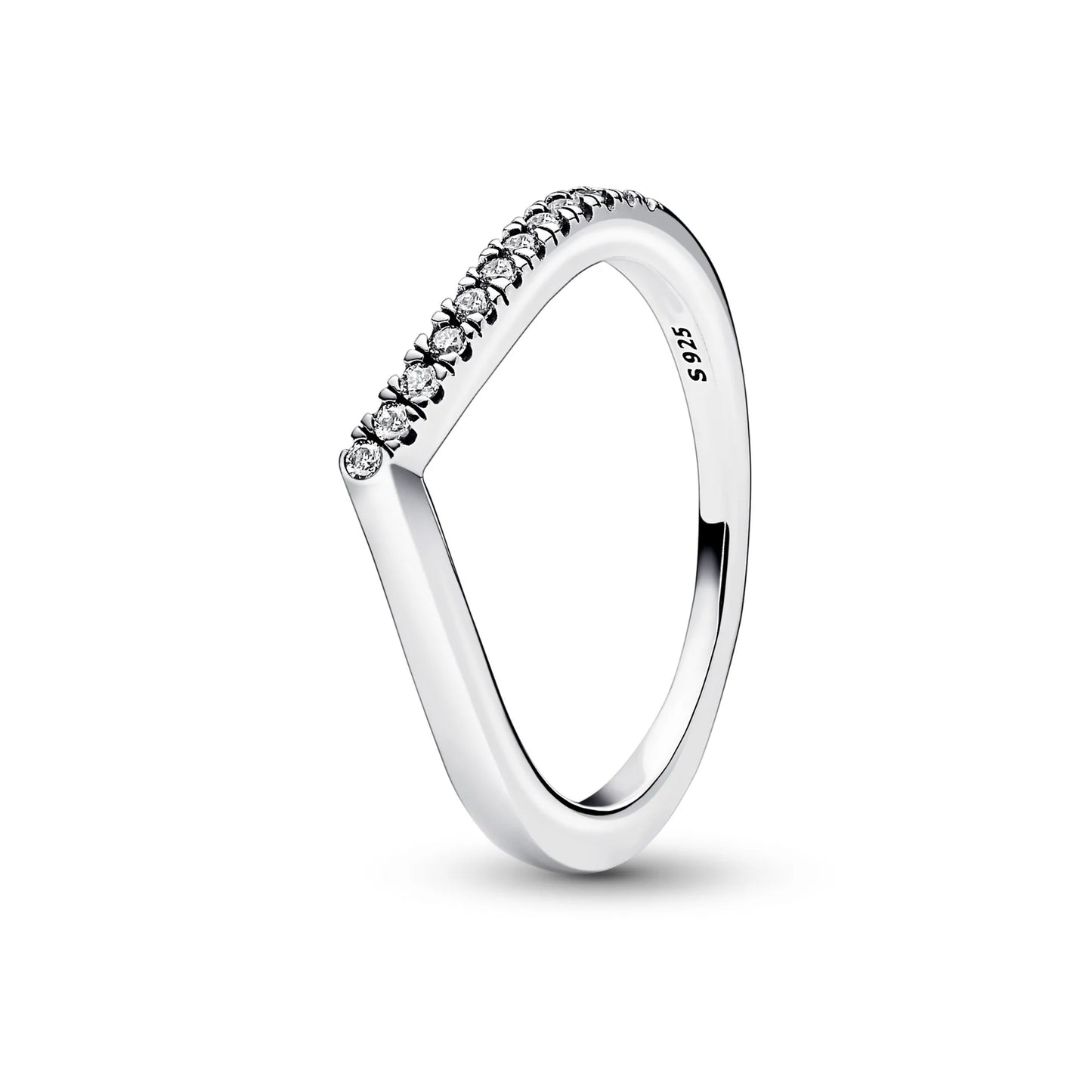New White Series Original 925 Sterling Silver Women Finger Rings for Women Silver Daisy Mom heart Zirconia Stone Luxury Jewelry