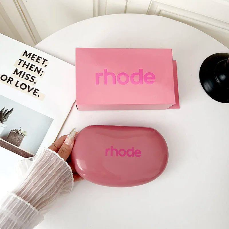 Fashion RHODE Limited Cosmetic Colorful Soft Silicone Waterproof Makeup Bag Convenient for Storing Items Gift Package with Box