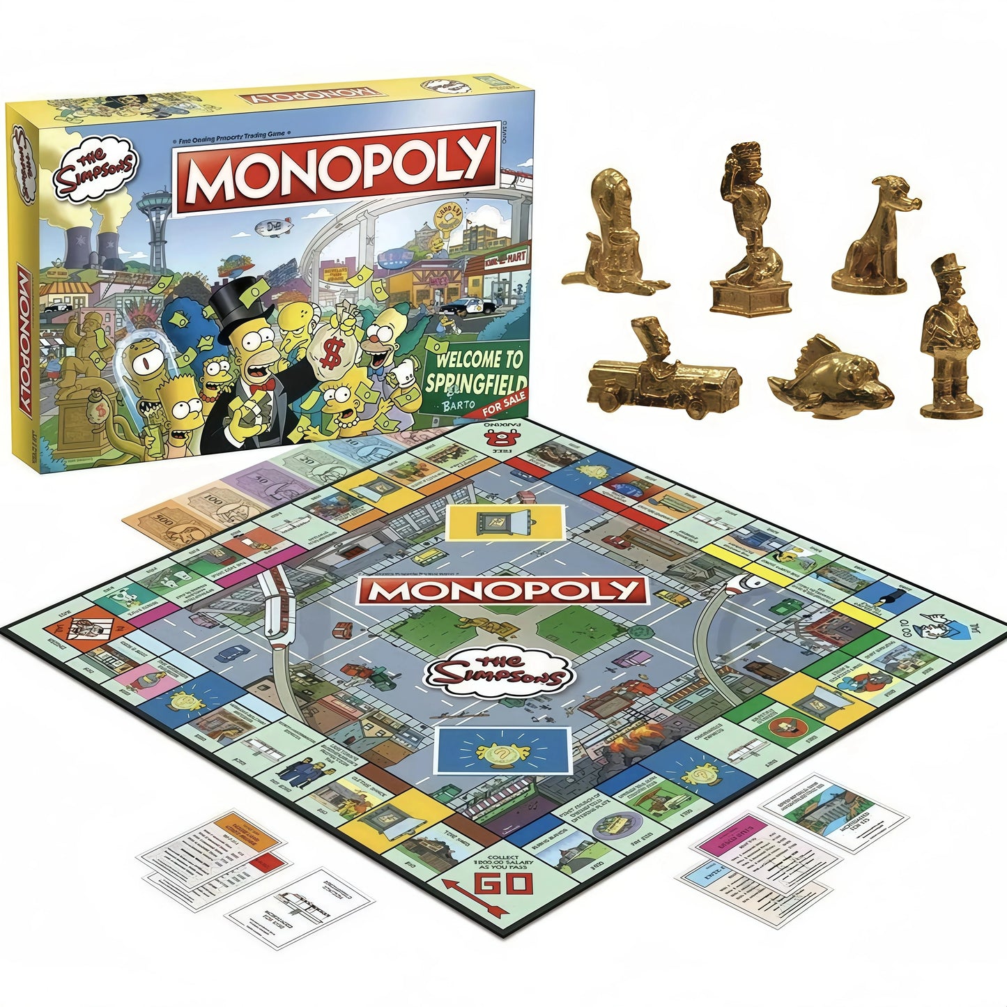 Monopoly The Simpsons co-branded Monopoly board game The Simpsons Edition Springfield collectible