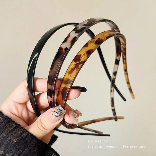 Fashion Sunglasses shaped Headband Anti-Slip Acrylic Hairbands for Women Invisible Hair Hoops Fixed Headband Hair Accessories