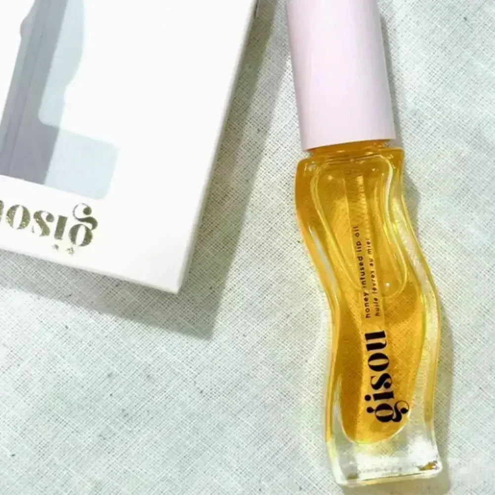 Gisou Moisturizing Lip Balm Original Lip Oil Care Lip Benetitnt for Lips Plumping Exfoliating New Color RASPBERRY SWIR Gloss