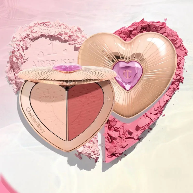 Charlotte Tilbury Liquid Foundation Cushion Foundation Setting Spray Pressed Powder Love 2 Color Powder Blusher Eyeshadow Rouge