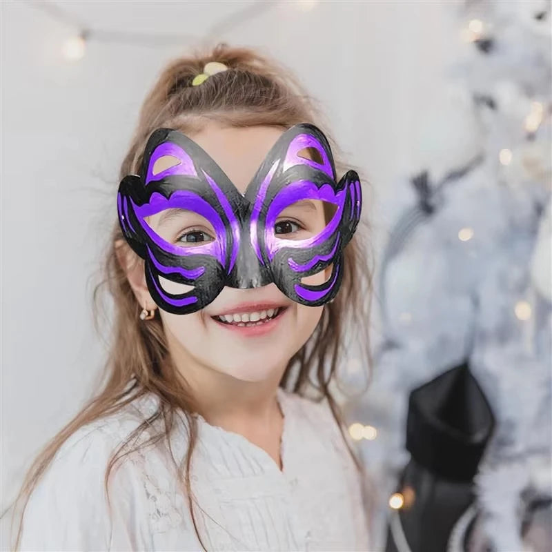 12/20/24 Pcs Halloween Mask DIY Paintable Blank Mask Paper Art Masks DIY Painting Masks For Masquerade Cosplay Party