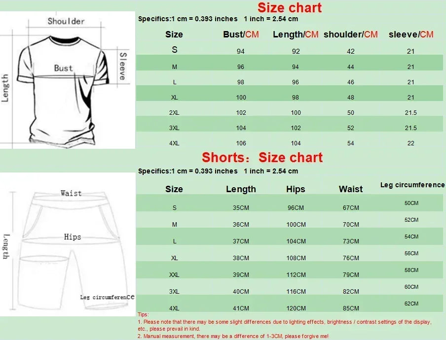 Summer Popular Men's T-shirt+shorts Suit Men Sports Suit Printing Casual Fashion Short-sleeved T-shirt Set Men Joggers Suit Set