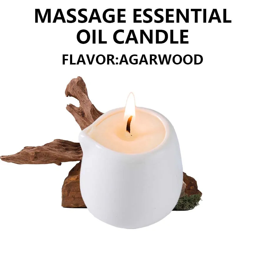 1PC Massage Oil Candles，luxury aromatherapy candles，for Stress Relief and SkinMoisturizing, SM Product Scented Candle Body Oil