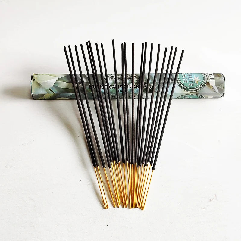 YXYMCF 1 Big Box Indian Incense Sticks White Sage Meditation Lavender Palo Santo Cense Purifying Air Deodorization Aromatherapy