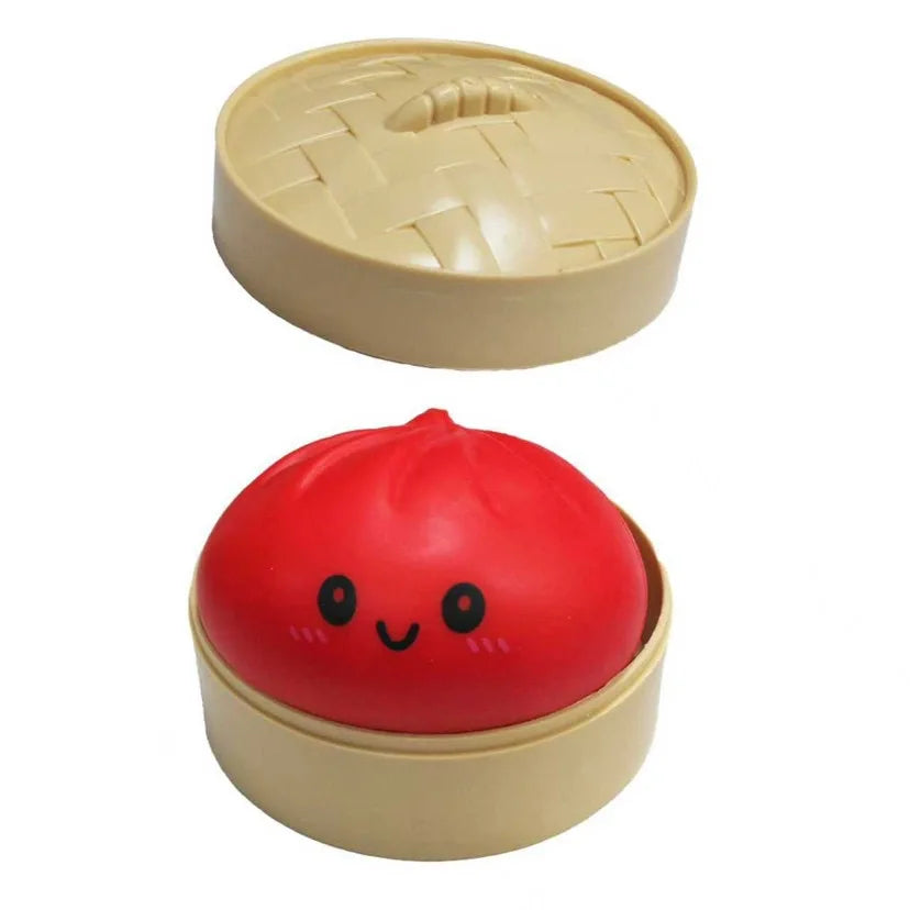 Realistic steamed bun Squeeze Sensory Toy Soft Stress Relief Decompression Toy for Home Office Desktop Decoration and Gift