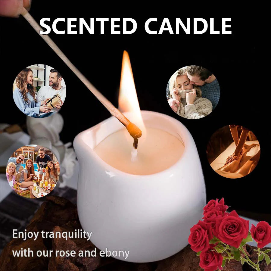 1PC Massage Oil Candles，luxury aromatherapy candles，for Stress Relief and SkinMoisturizing, SM Product Scented Candle Body Oil