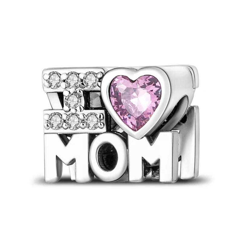 925 Sterling Silver Pink Series Charms Bow Tie Girl Cake Princess Beads Pendant Fit Original Bracelet DIY Jewelry Gift For Woman