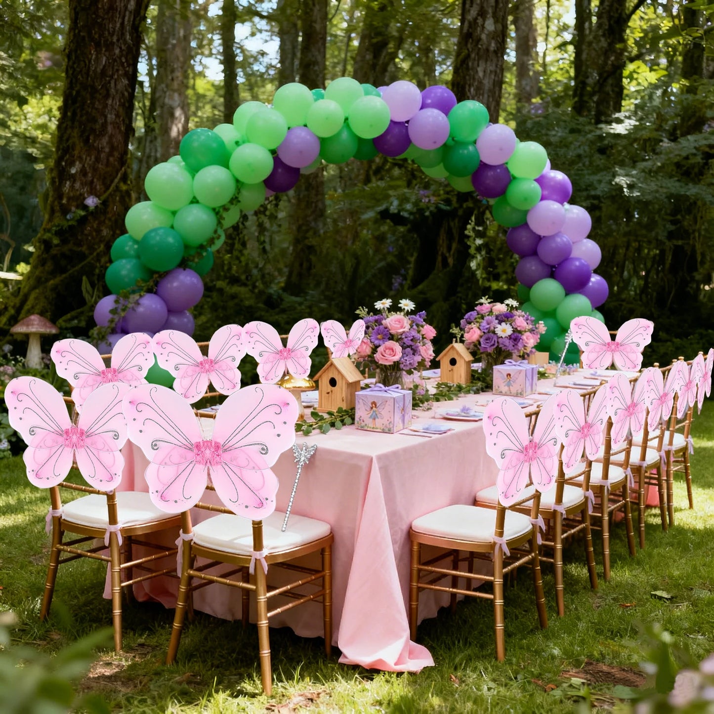 6-36 Pcs Fairy Wings Bluk Butterfly Wings Costume for Birthday Wedding Decoration Dress up Butterfly Favors Role Play Supplies