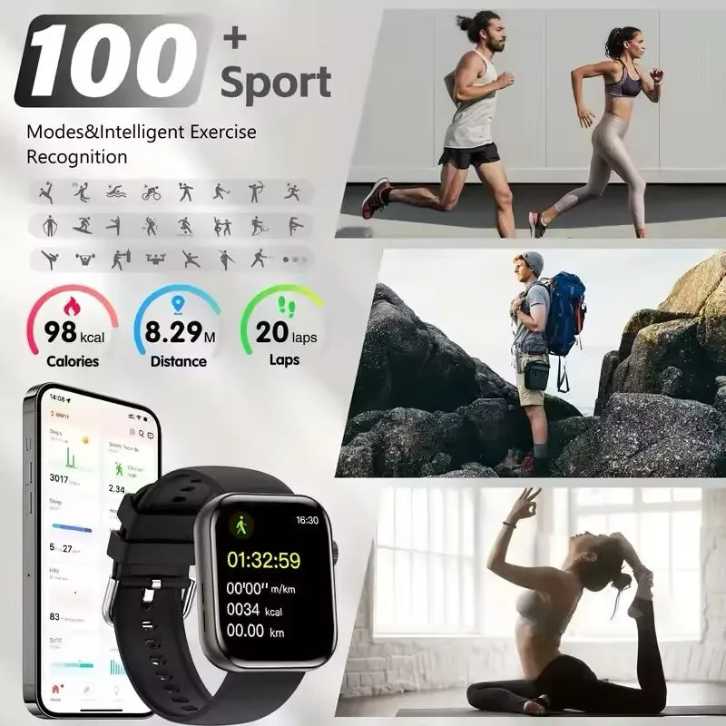 2026 New For Apple GPS Watch 10 Smart Watch Men HD AMOLED Memory Music 3D Surround Bluetooth Call Waterproof Smartwatch Woman