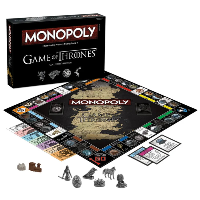 Game of Thrones Collector's Edition Monopoly Board Game | Westeros Territory Theme | Fans' first choice for collection