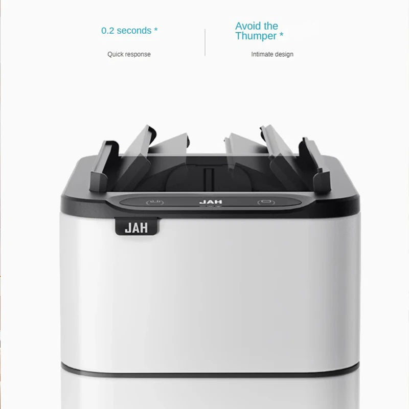 15/20L Smart Trash Can Waterproof Large Kitchen Wastebasket Sensor Automatic Bagging Trash Bin Household Rectangular Garbage Can