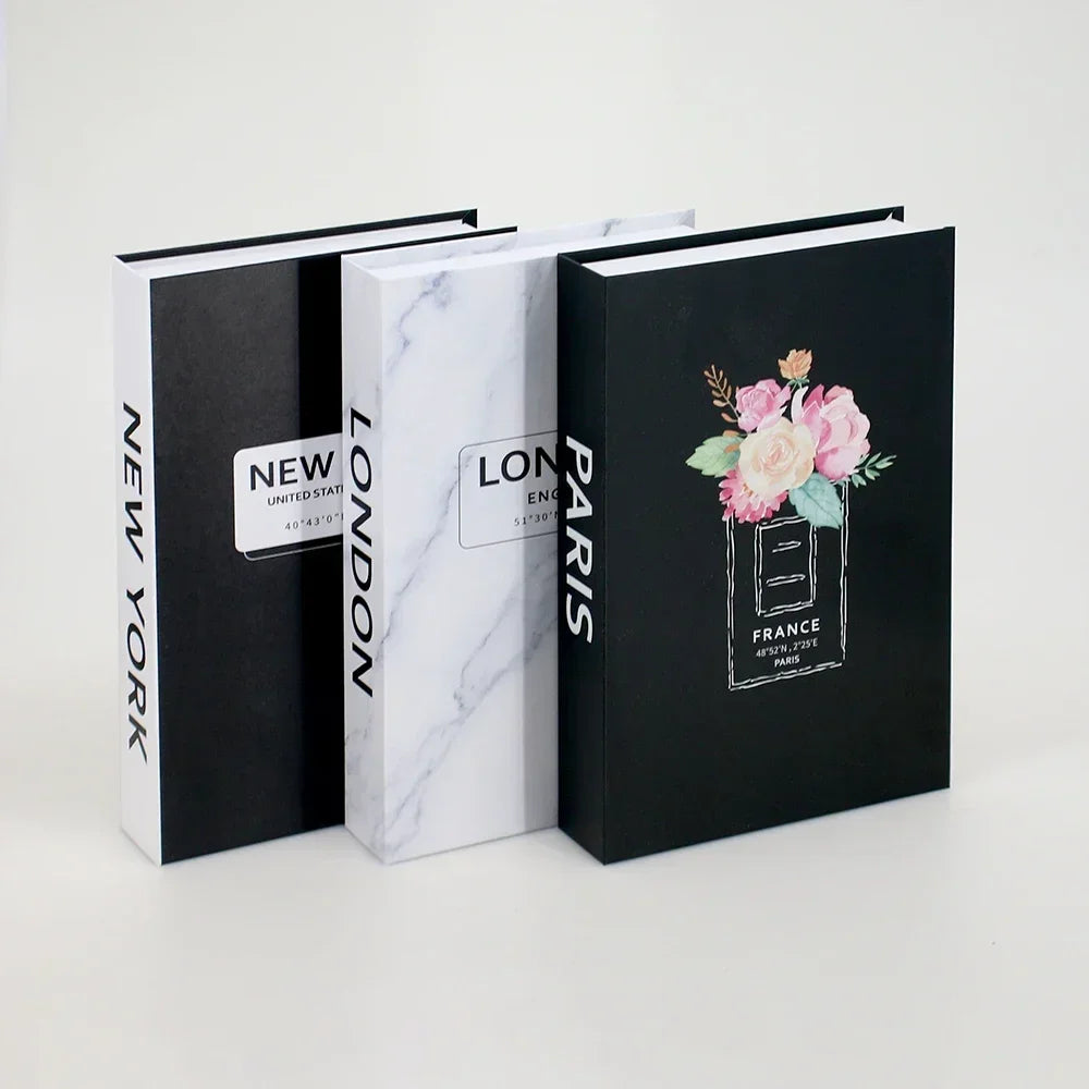 3Pcs Foldable Fashion Fake Books Living Room Decoration Designer Books Coffee Table Ornaments Club Hotel Room Villa Prop Books