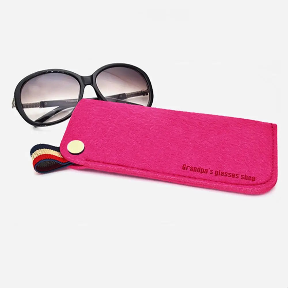 2019 New Unisex Fashion Felt Sunglasses Storage Bags For Men Women Colorful Candy Eyeglasses Box Soft Bag Accessoires