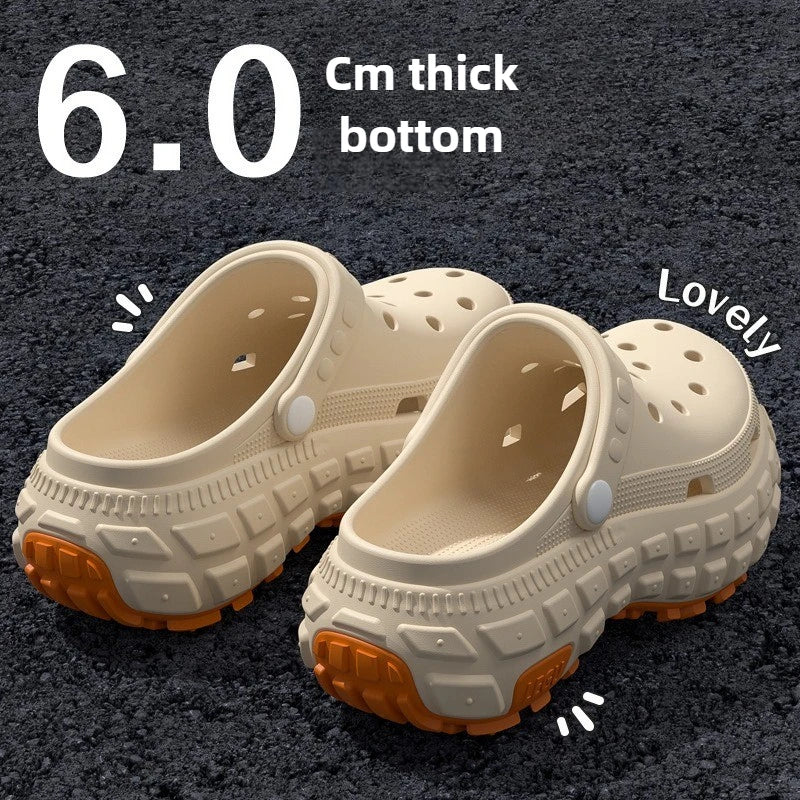 Men's driving breathable non-slip hole shoes summer new deodorant non-slip outer wear wear wear-resistant fishing beach sandals