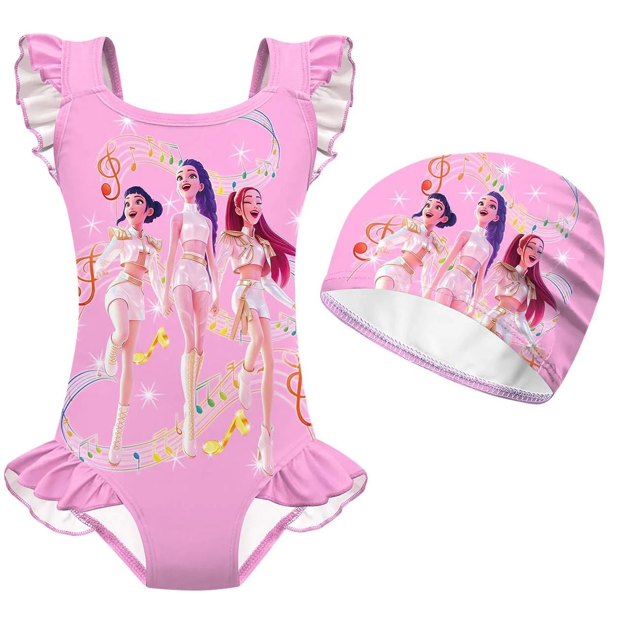 Kids Kpop Bathing Suits Girls, Kpop Little Girls Swimsuit,Girls Bathing Suit,Toddler Girl Swimsuit,Girls One Piece Swimsuits