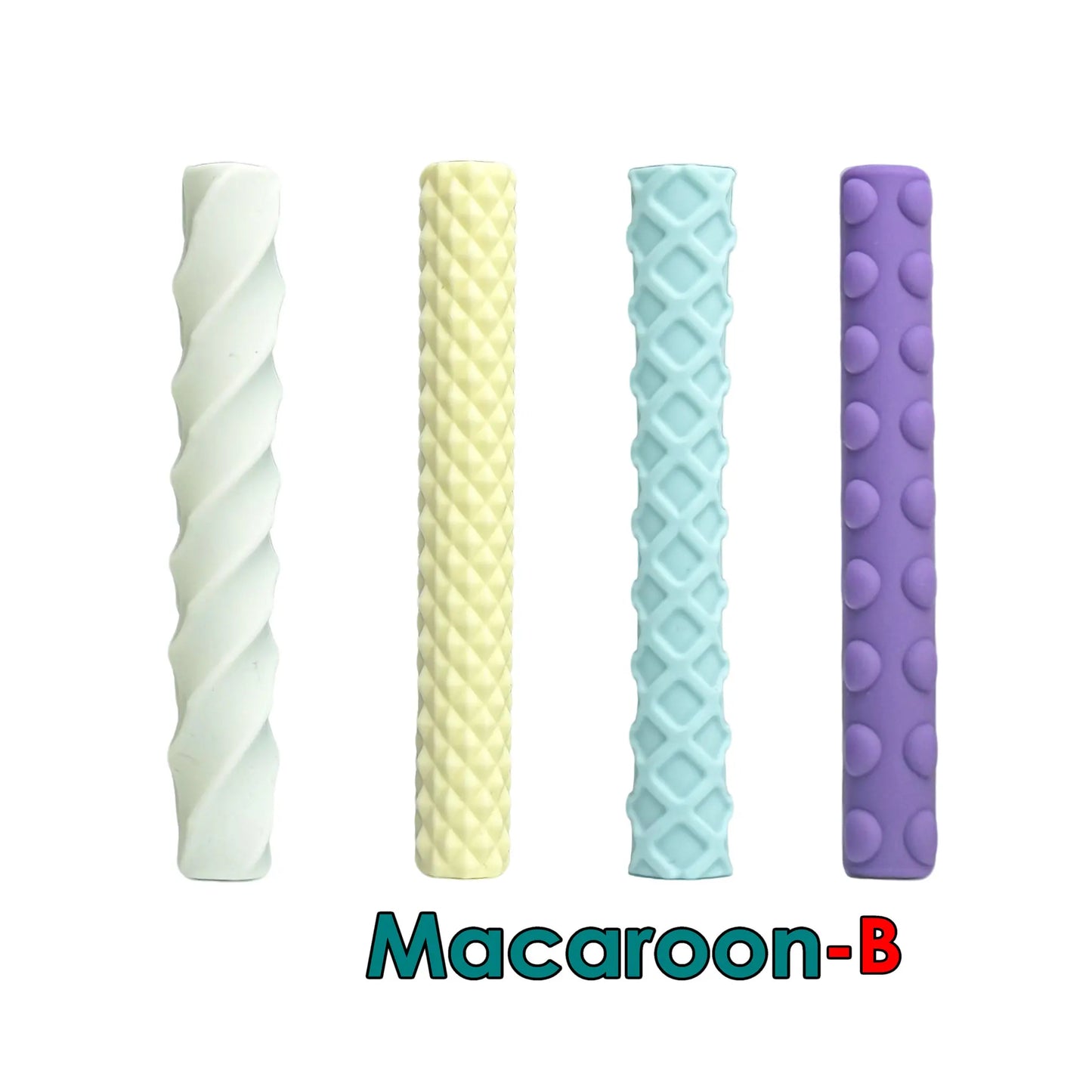 Silicone Textured Pencil Grips Sensory Fidget Toy For ADHD Autism Stress Relief Finger Skills Training Kids Adults Class Office