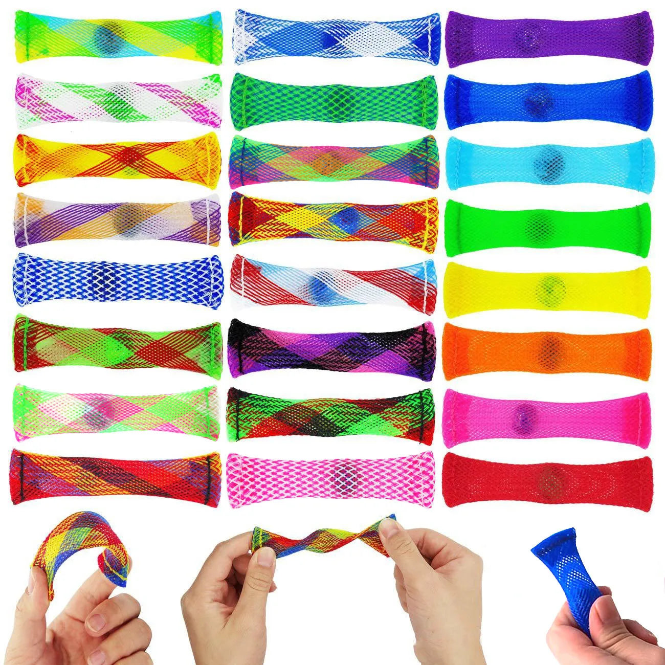 5-30pcs Marble Mesh Fidget Sensery Toys For Autism And ADHD Fingertip toy Release anxiety stress toy Adult children Party Favors
