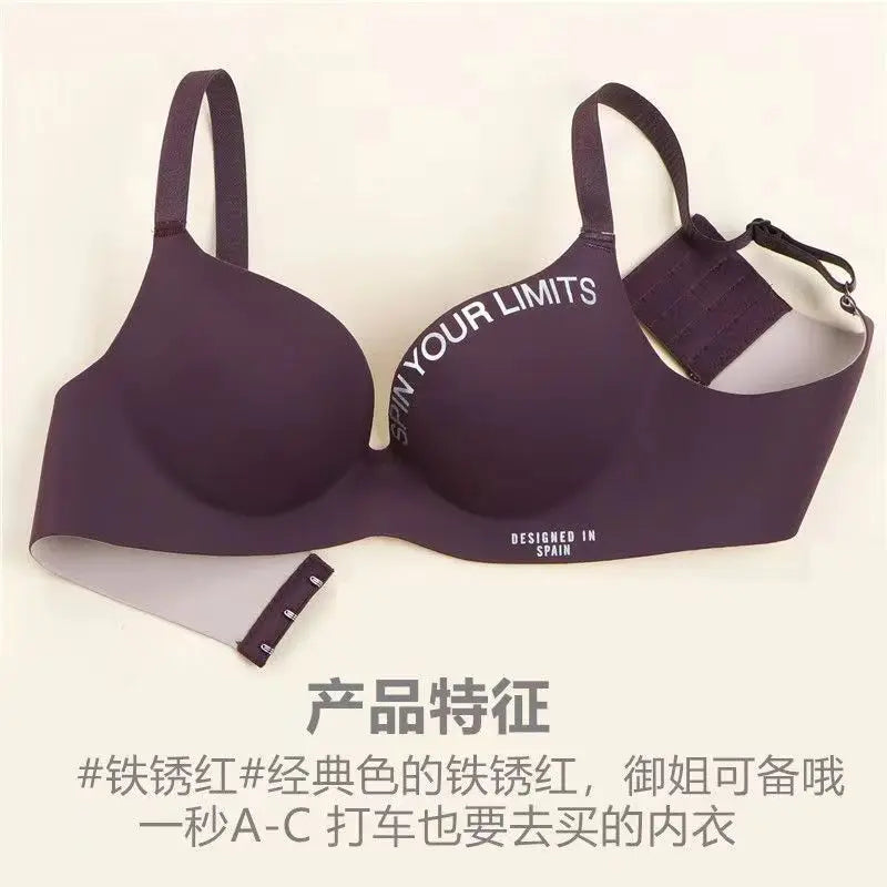 Woman Summer Bra Thin One Piece Seamless Letters Underwear Bras No Wire Ring Adjustable Shoulder Stra Push Up Girls bras