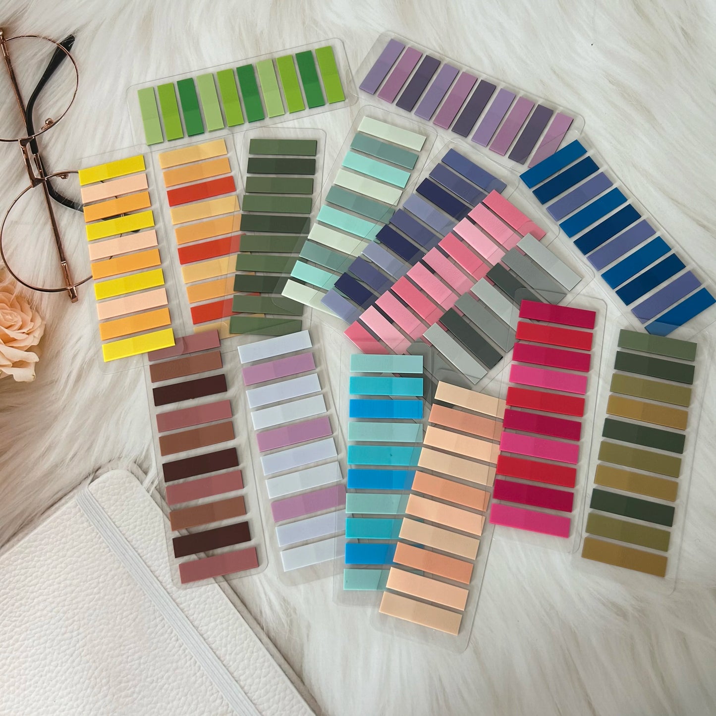 4800-200Sheets Transparent Note Book Tabs Index Creative Memo Pads Sticky SchoolOffice Stationery Self-Adhesive Stickers