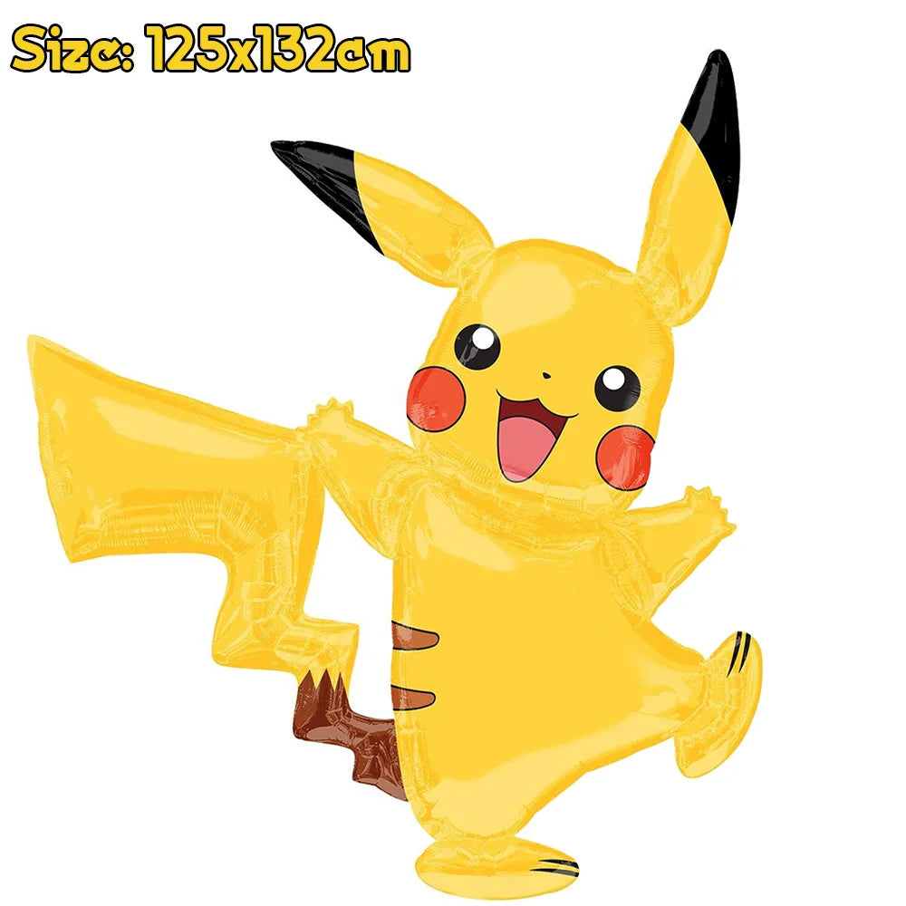 Pokemons Party Birthday Decoration Happy Pikachu Theme Tableware Cups Plates Balloons Banner Supplies Kids Favors Baby Shower