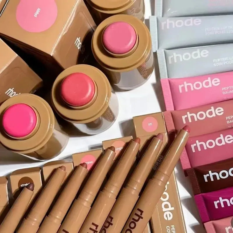 Fashion New Makeup Transparent Multicolored Lip Gloss Powder Blusher Stick Moisturizing essence Facial Cleanser Care For Girls