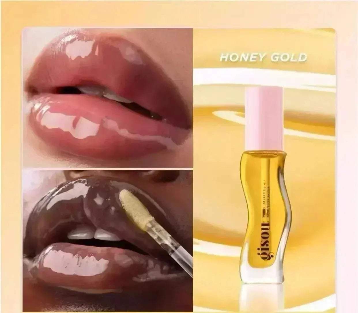 Gisou Moisturizing Lip Balm Original Lip Oil Care Lip Benetitnt for Lips Plumping Exfoliating New Color RASPBERRY SWIR Gloss