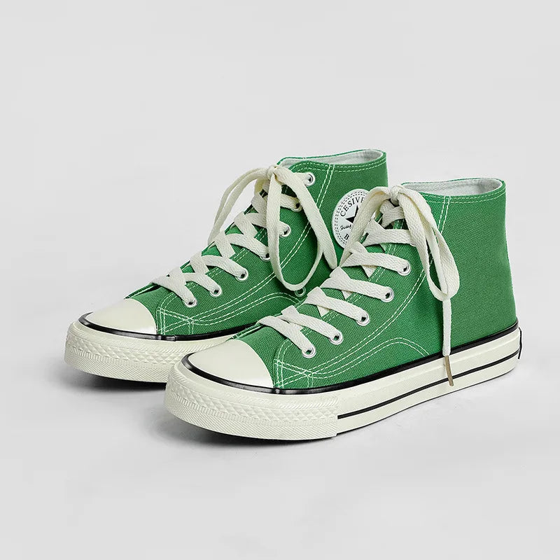 Children's Mid-Top Canvas Shoes Soft Bottom Comfortable Casual Children's Shoes Boys and Girls Non-slip Breathable Board Shoes