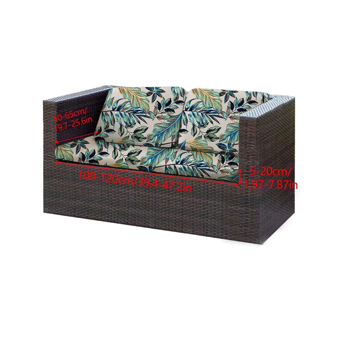 Breathable Couch Covers for Sectional Cat Scratch-resistant Sofa Cover Printed Stretch Sofa Slipcover Couch Cover Living Room