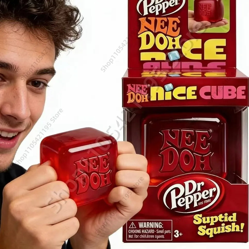 Needoh Nice Cube Sensory Fidget Cube Stress Relief Squishy Cube Anti-Anxiety Squeeze Object for Focus ADHD Population