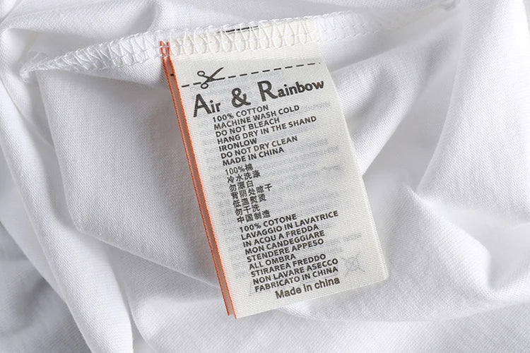 883# 2024 Summer New Japanese Retro Short Sleeve O-neck 3D Letter Printed T-shirt Men's Fashion 100% Cotton Washed Casual Tops