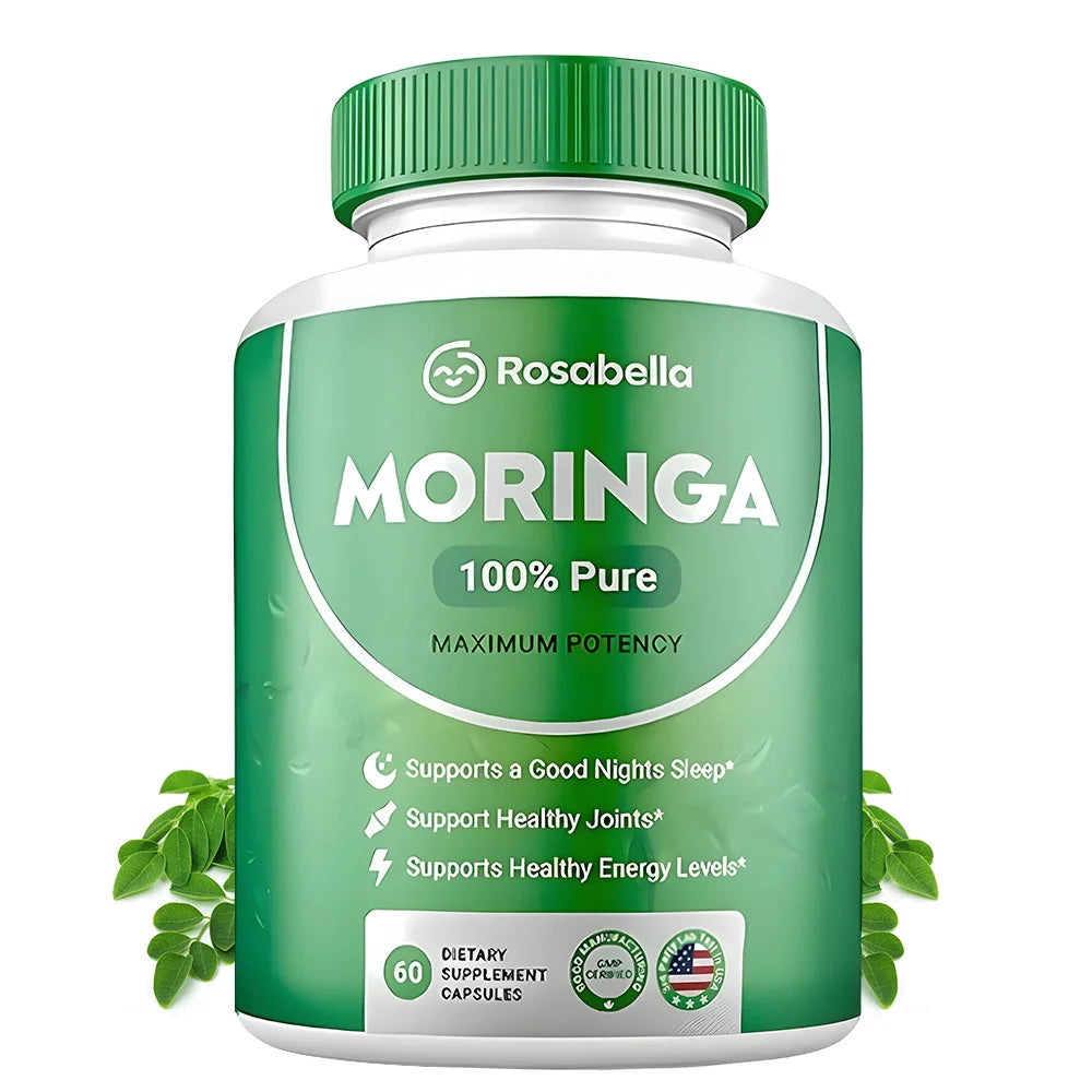 Moringa Powder Capsules - 800mg of Pure Nutrient-Rich Moringa Powder