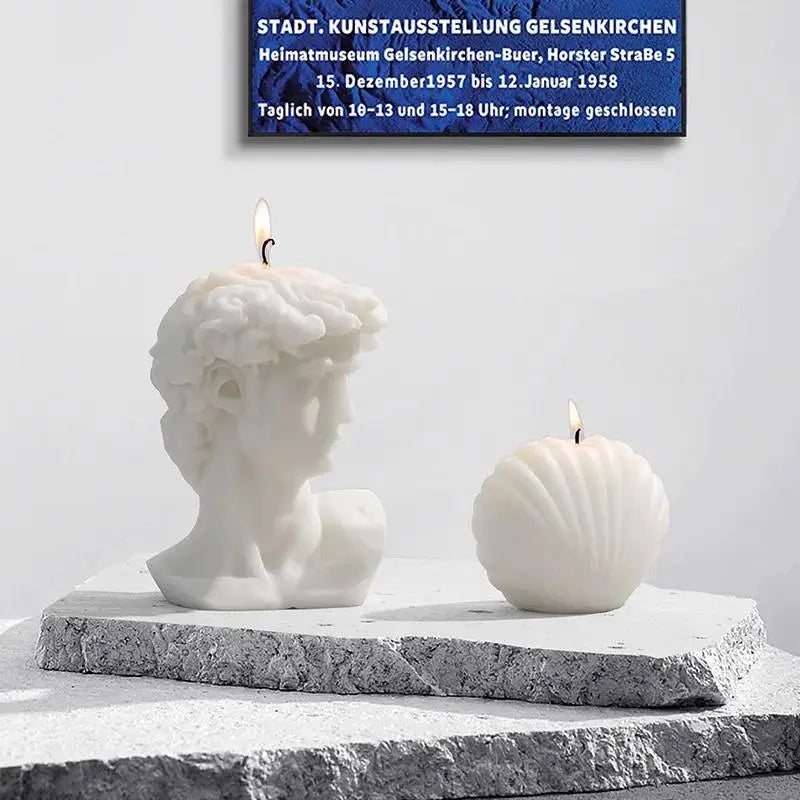 Nordic Style David Scented Candles Mordern Home Desktop Decorations Accessories Aroma Candles Birthday Gifts Luxury Candle Decor