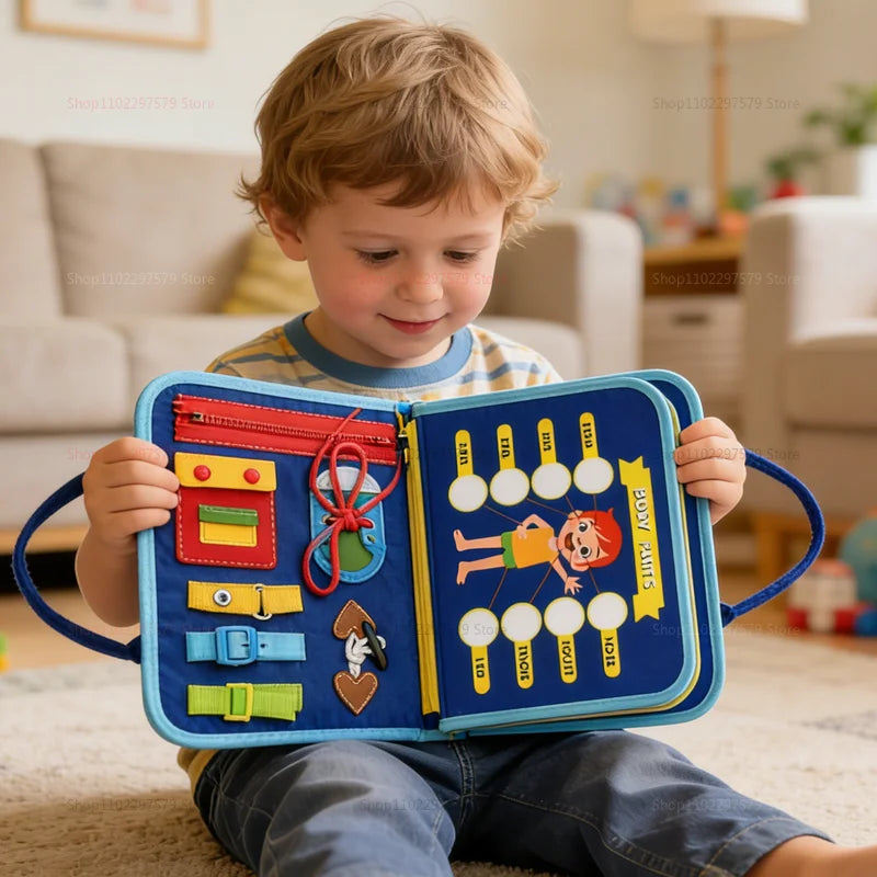 2026 New Montessori Busy Board for Toddlers Sensory Learning Early Education Fine Motor Skills Toy Preschool Kid Educational Toy