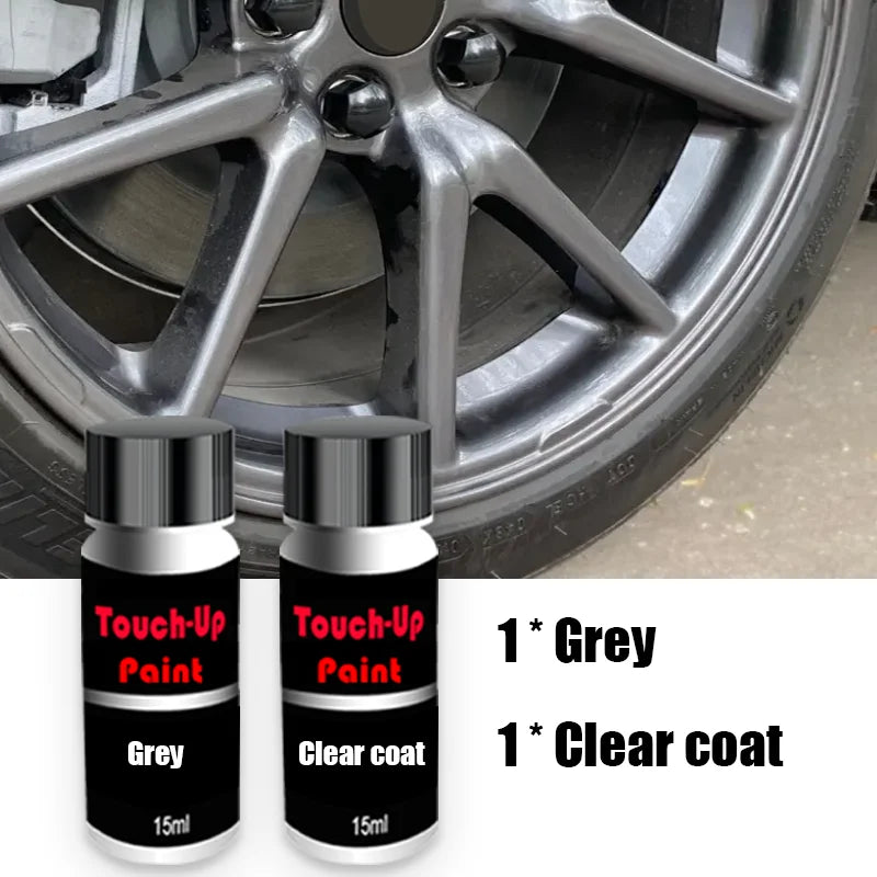 Wheel Touch-Up Kit Paint Repair Kit Gloss Black Matte Black Silver Grey Automotive Paint Care Accessories
