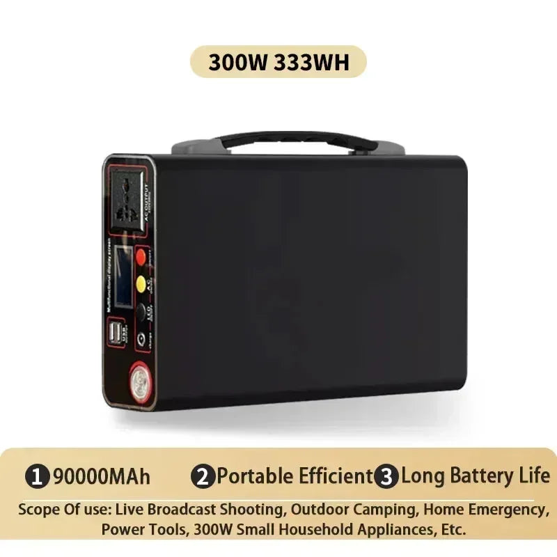 Hot Lifepo4 220V Korean style power bank300W external power bank90Ah home outdoor camping power supply system notebook wholesale