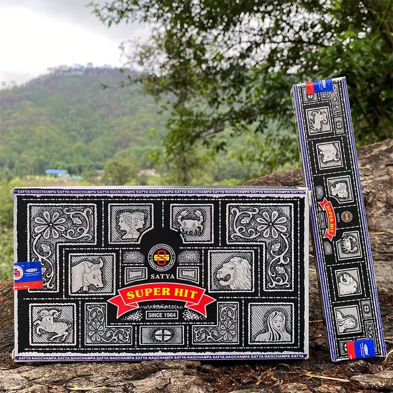5BOX NAG Champa Incienso Satya Incense Collection Satya Handmade Sticks with Flavors Refreshing Medicinal Aromas Home Fragrances