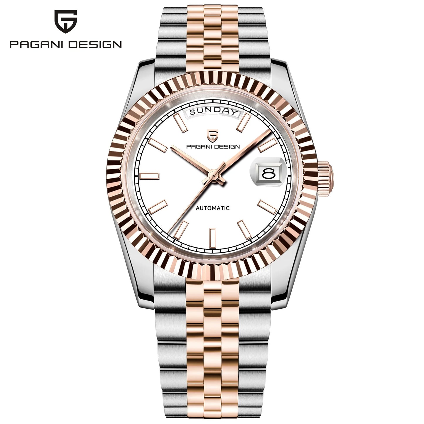 PAGANI DESIGN 2026 New Enamel Dial DD36 Luxury Silver Gold Automatic Watch For Men AR Sapphire crystal Mechanical Wristwatch Men