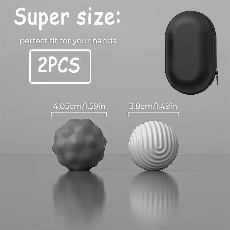 Silicone Magnetic Fidget Balls Silicone Magnets Balls Extra-Large 2PCS 40.5mm Stress Relief Sensory Toys for Autism ADHD Anxiety
