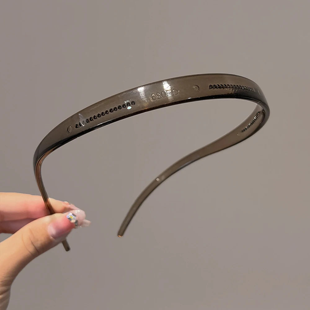 Fashion Sunglasses shaped Headband Anti-Slip Acrylic Hairbands for Women Invisible Hair Hoops Fixed Headband Hair Accessories
