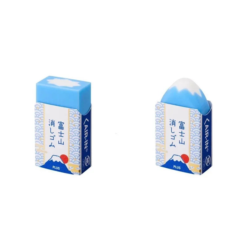 Plus Air-in Plastic Eraser Mount Fuji Eraser for Pencils Novelty Japanese Stationery Office School Student Supplies