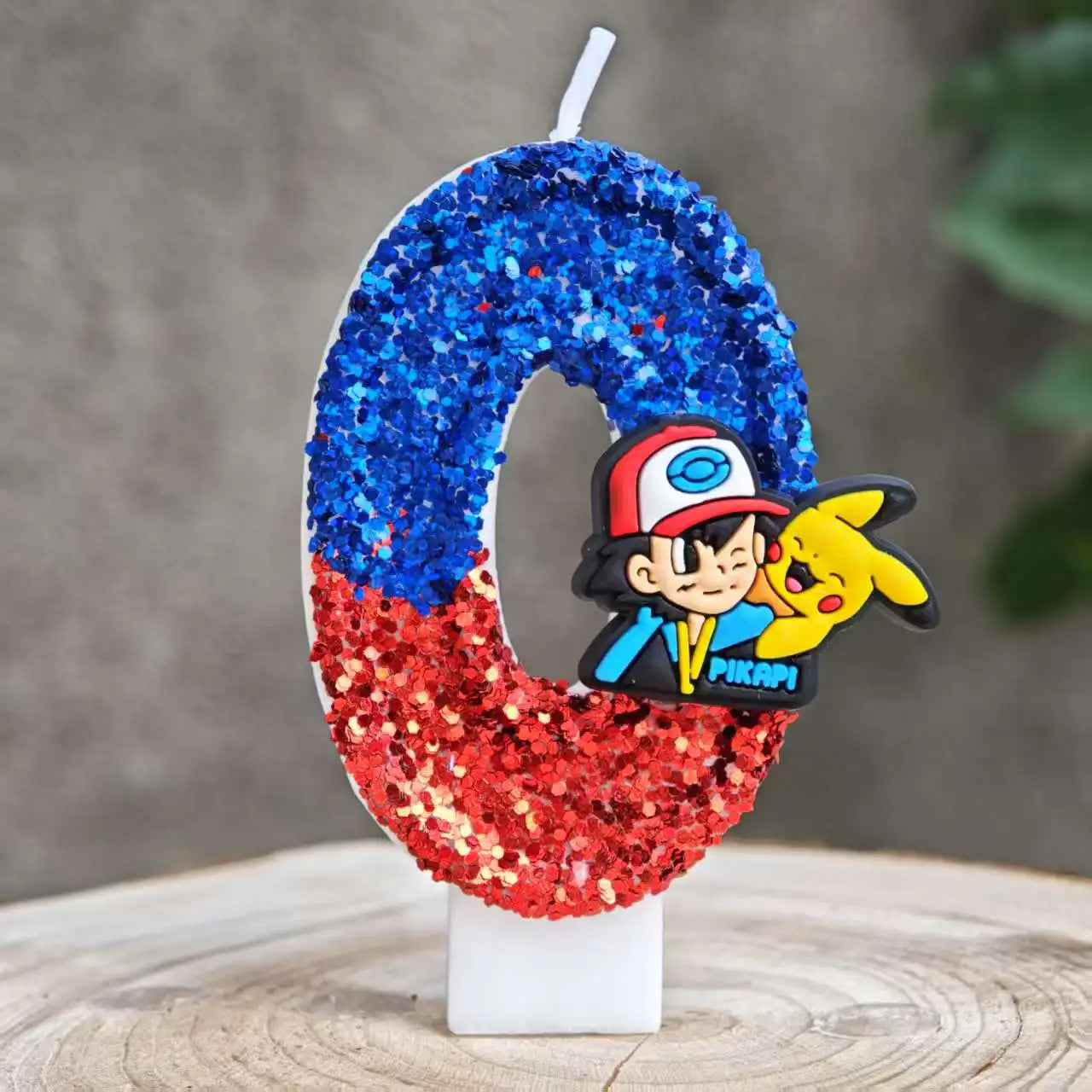 Pokemon Candle Number 0-9 Soccer Candle Pikachu Cake Decoration Boy Birthday Party for Kids Baby Shower Decor Gift