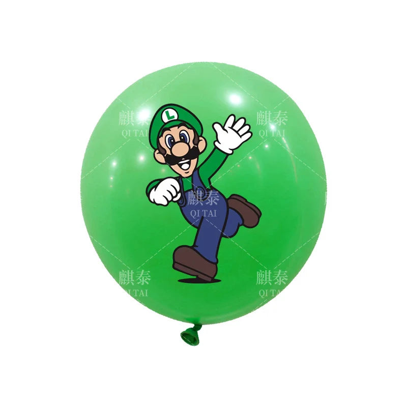 10/20pcs 12inch Super Mary Balloon Set Mario Bros Luigi Yoshi Partys Theme helium Latex Decorate Children Gifts