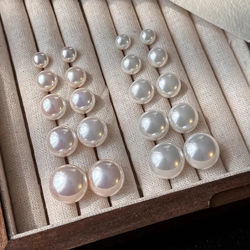 New 925 Sterling Silver Pearl Earrings Personality Charm Exquisite Charm Woman Earrings Birthday Gift Exquisite Jewelry