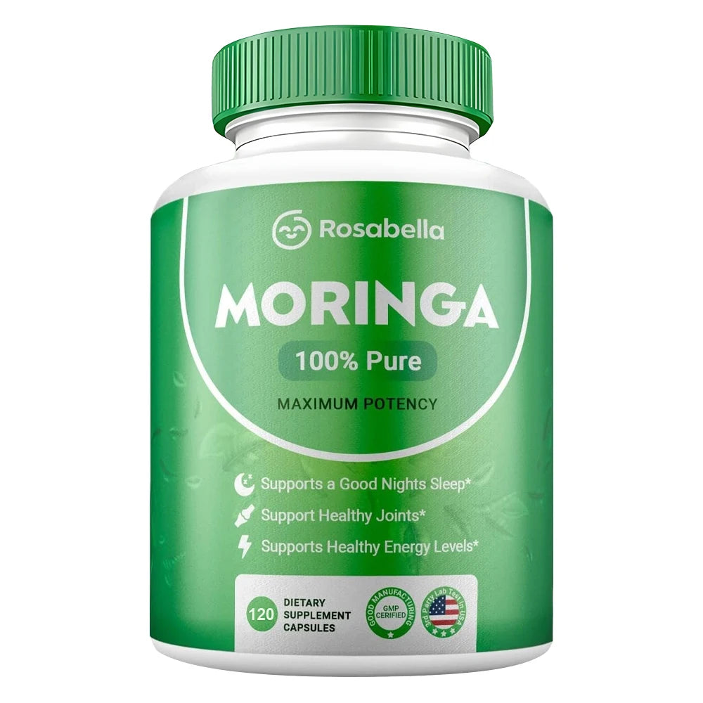Moringa Powder Capsules - 800mg of Pure Nutrient-Rich Moringa Powder