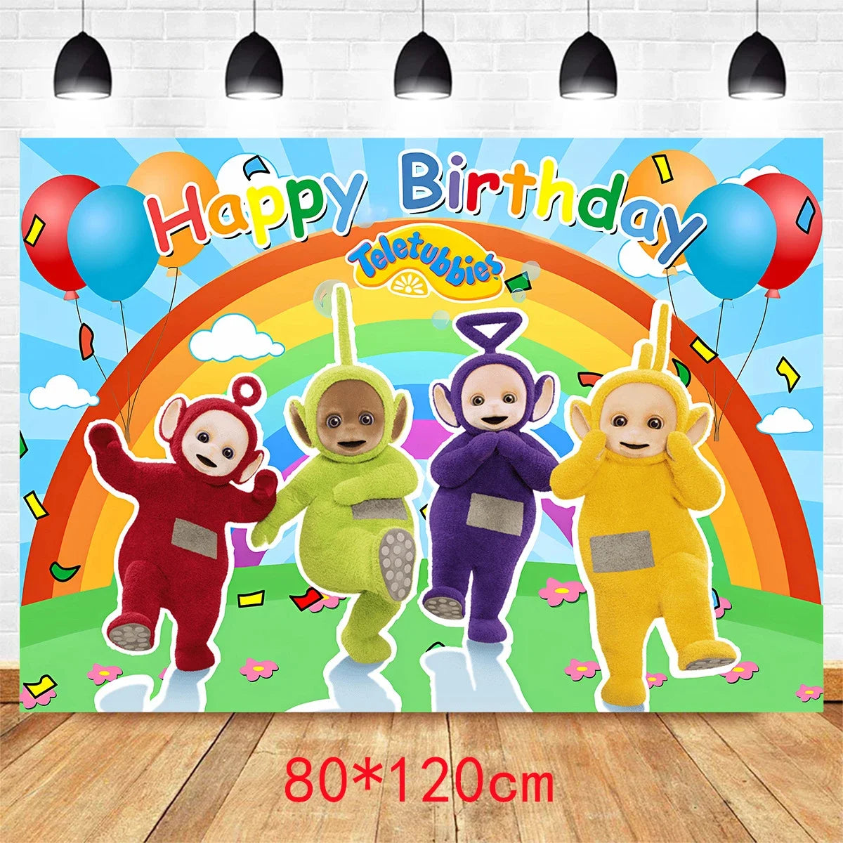 Teletubbies Birthday Party Decoration Tableware Set Paper Plates Balloons Banner Tablecloth For Kids Baby Shower Party Supplies