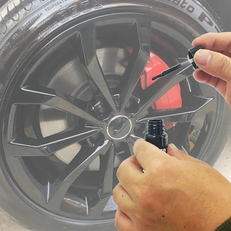 Wheel Touch-Up Kit Paint Repair Kit Gloss Black Matte Black Silver Grey Automotive Paint Care Accessories